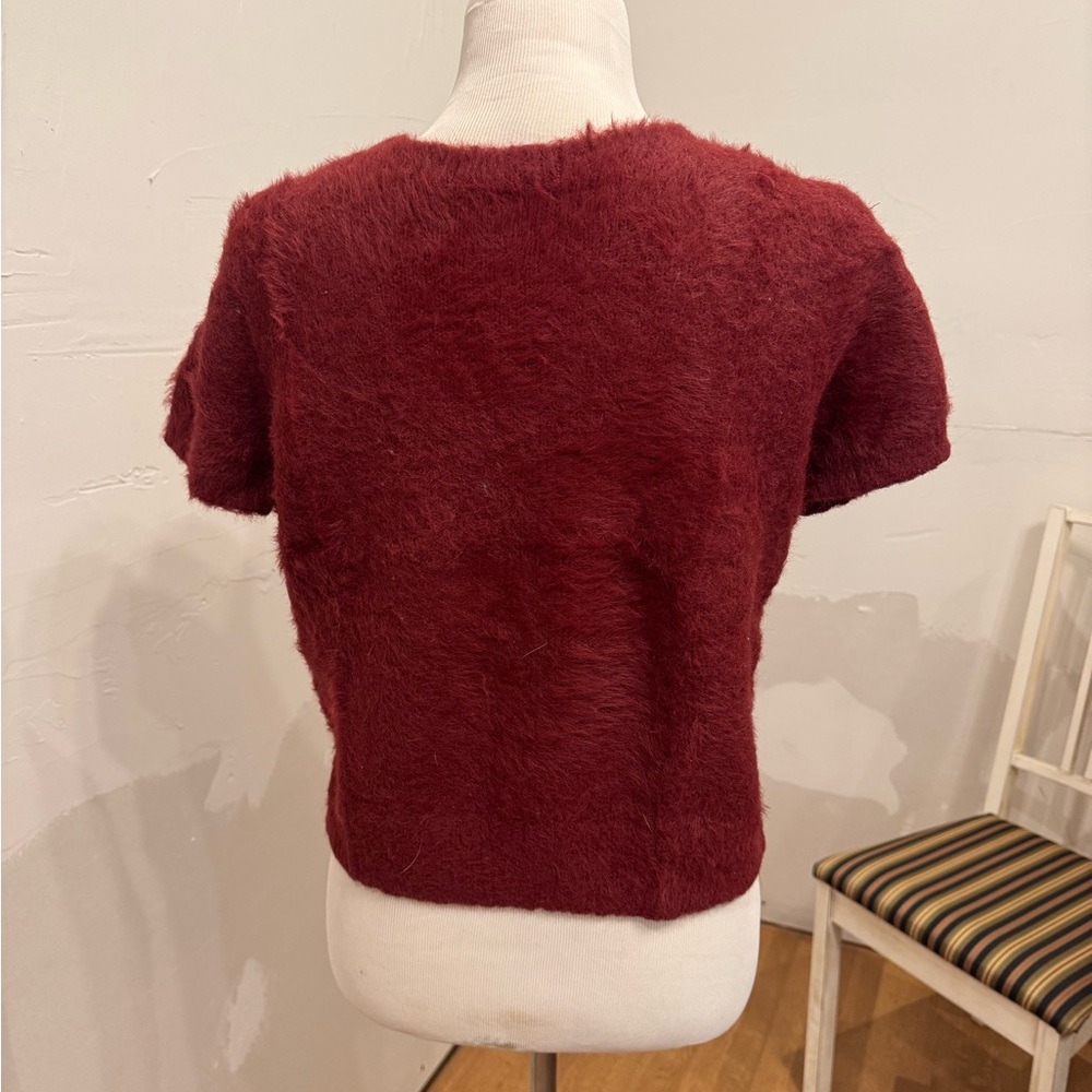 a new day Vibrant Red Fuzzy Sweater - Picture 2 of 3